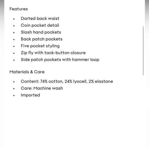 Aritzia Wilfred Brennan High Rise Cotton Utility Pant - Picture 4 of 8